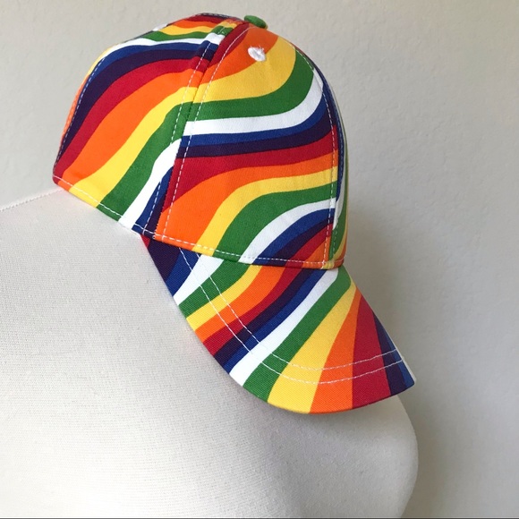 Michael Kors Rainbow Wave Pride Cotton Baseball Cap LGBTQ One Size main image 7